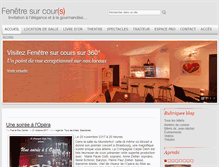 Tablet Screenshot of fenetre-sur-cour.com